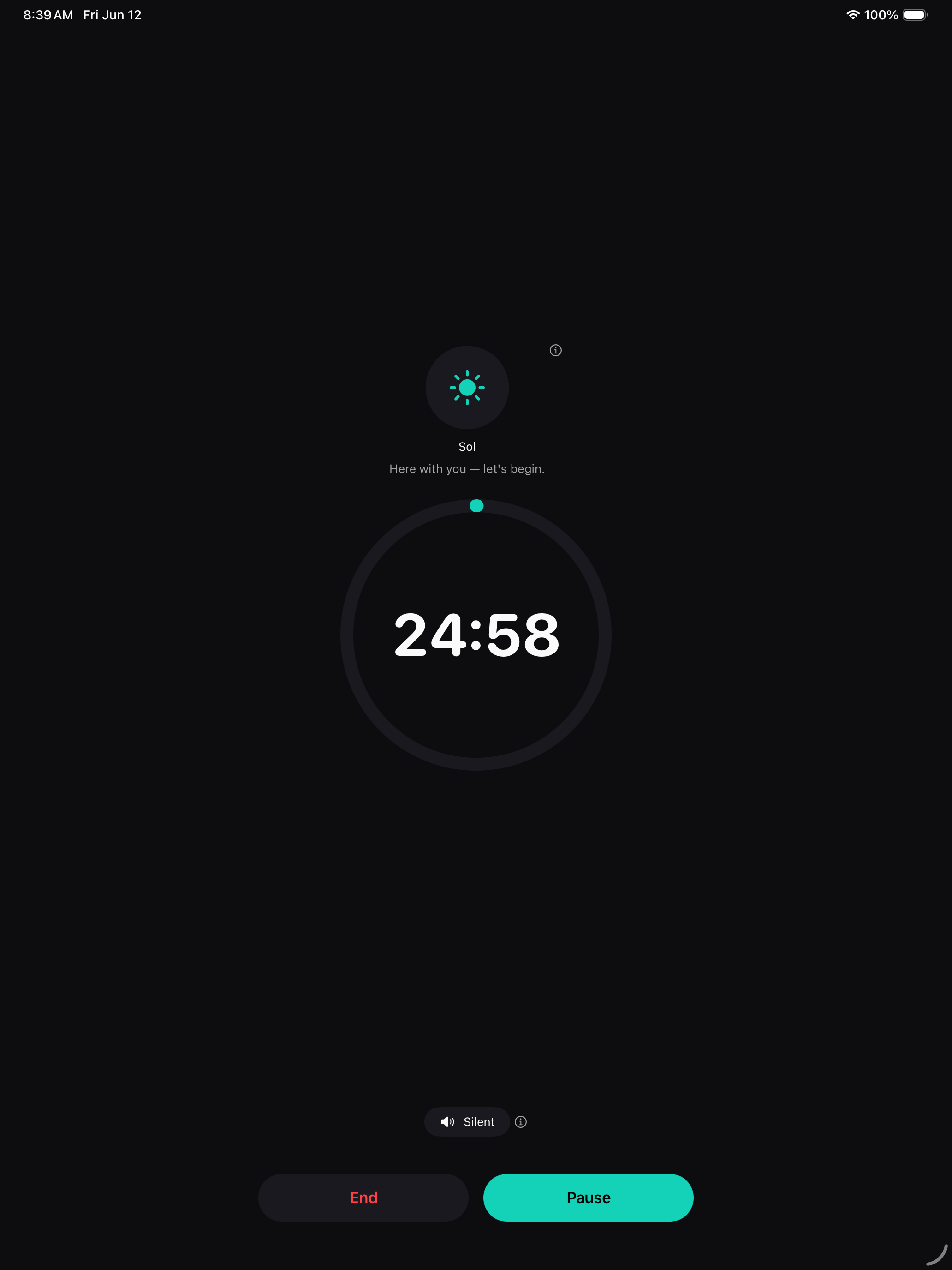 Deep Focus session timer with body-doubling co-presence